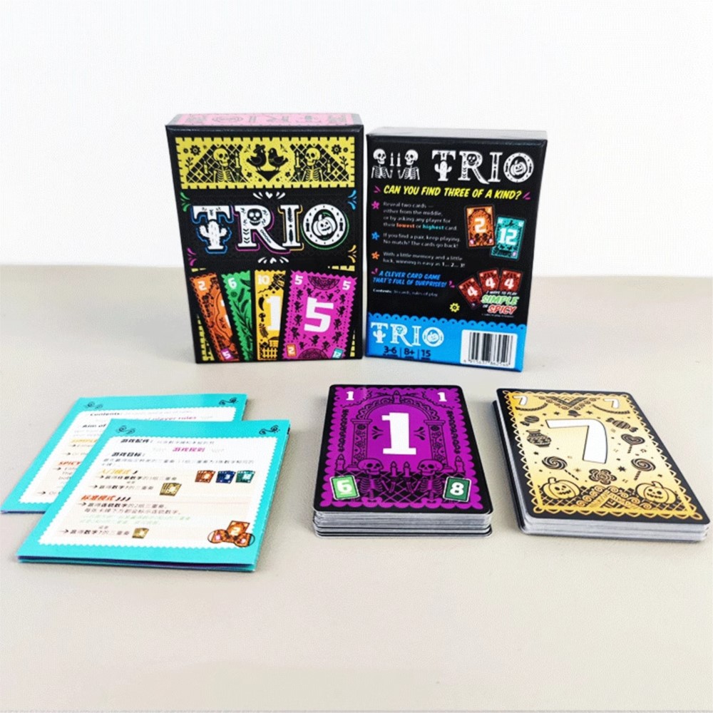 Board Game Fun - Strategic Card Board Game TRIO Fun