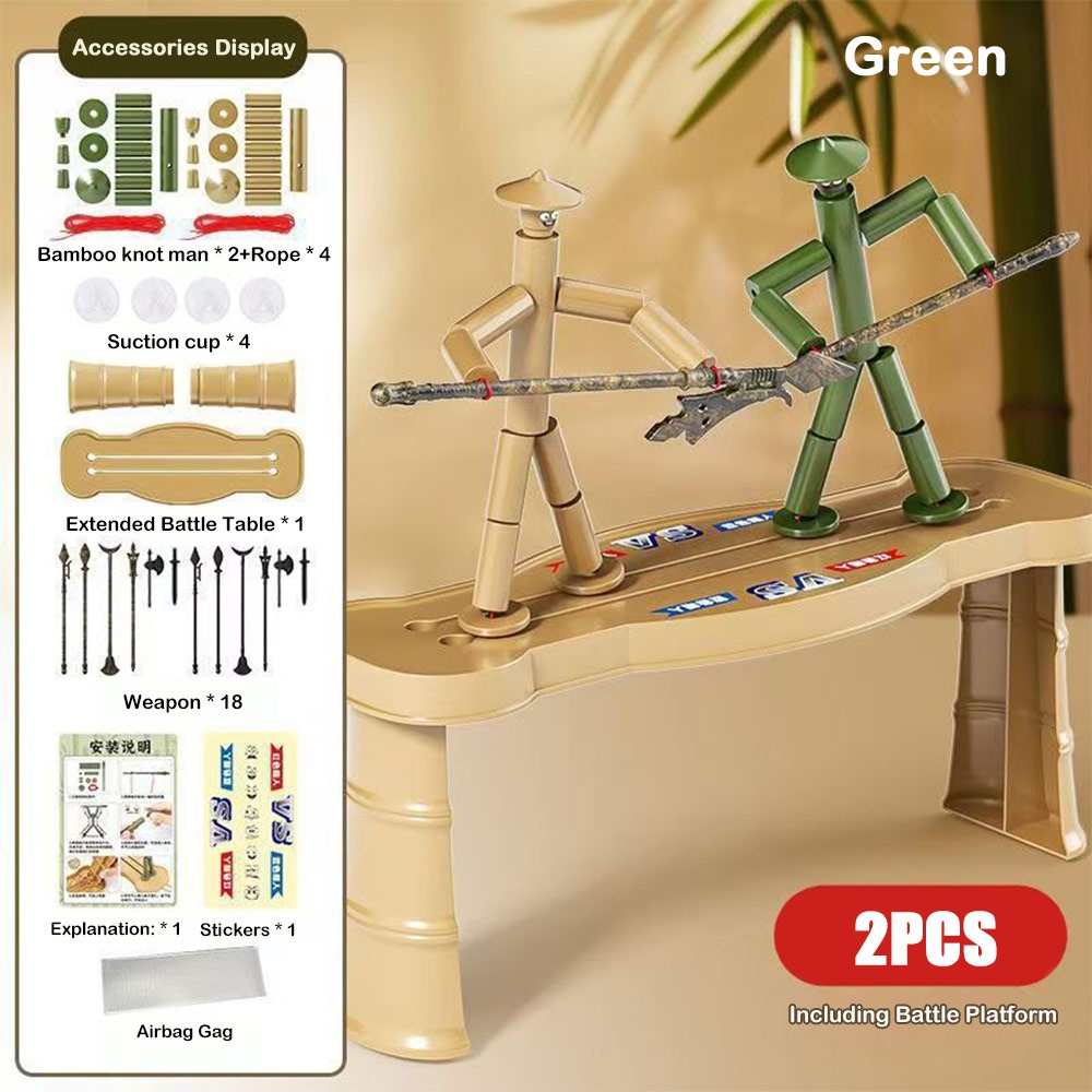 Board Game For 6 Years Old - Two-player Battle Bamboo Man Battle Toy