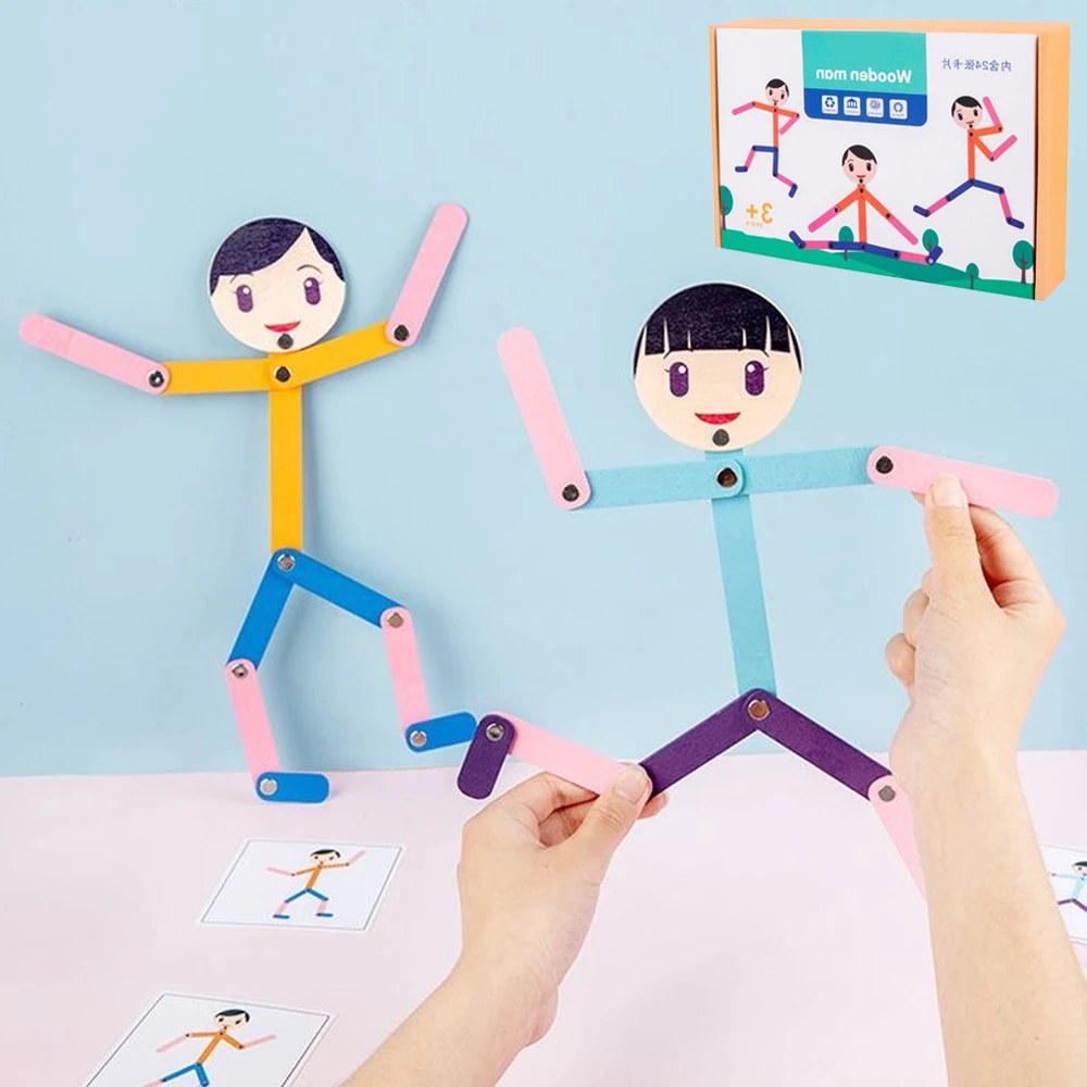 Board Game For 6 Years Old - Sport Wooden Man Material DIY Puzzle