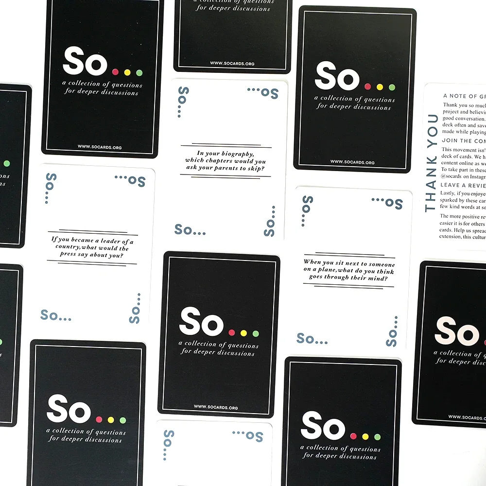 High Quality So Cards Conversa - Board Game Question ulasan dan harga