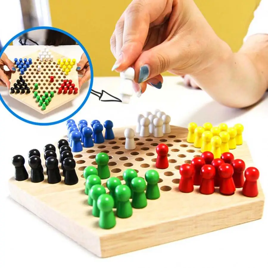Wooden Educational Board Kids  - Board Game Halma ulasan dan harga