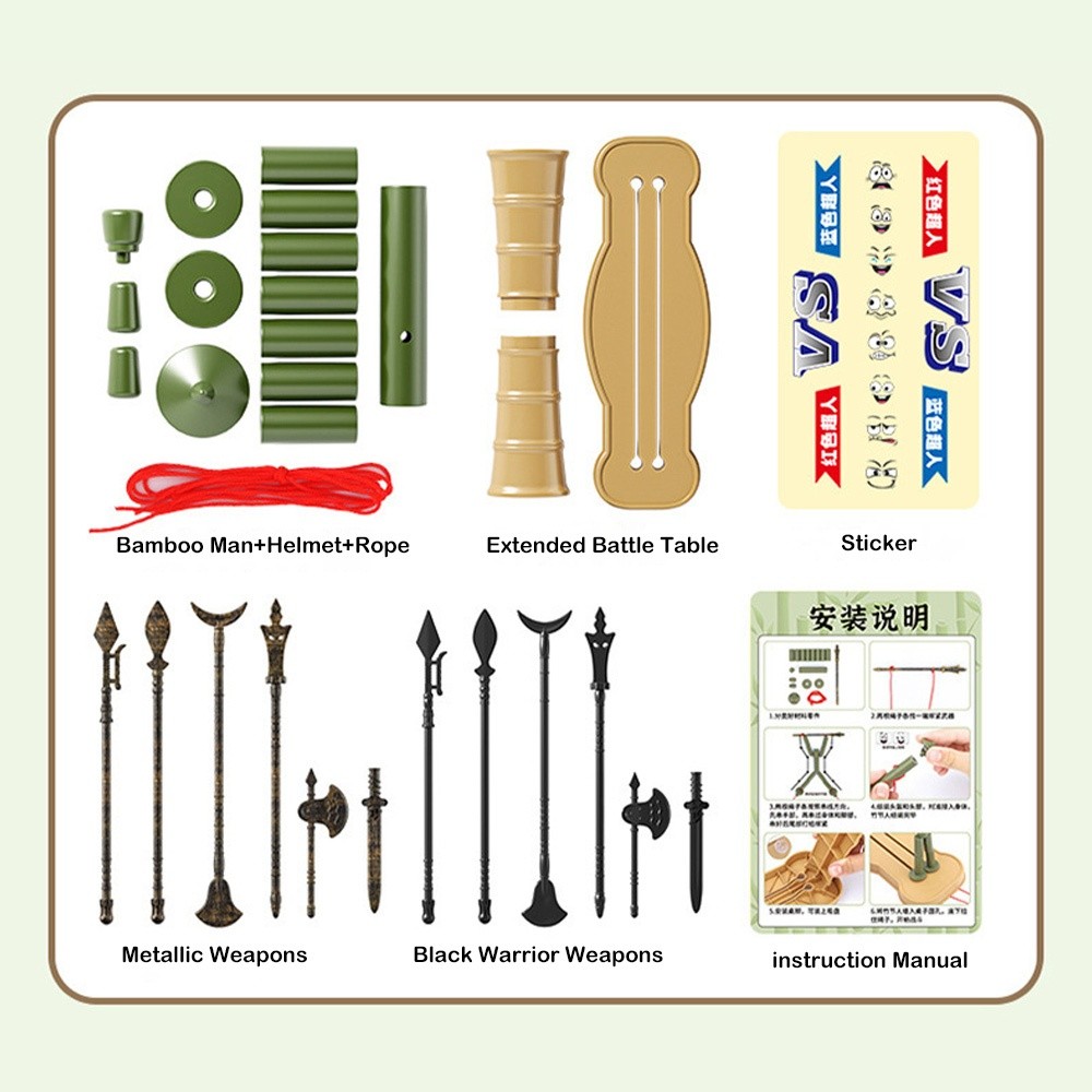 Two-player Battle Bamboo Man B - Board Game For 6 Years Old ulasan dan harga