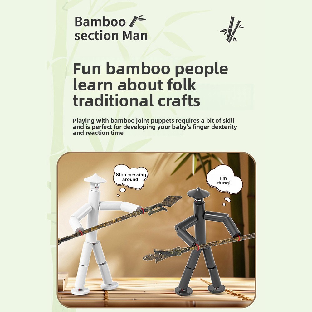 Two-player Battle Bamboo Man B - Board Game For 6 Years Old ulasan dan harga