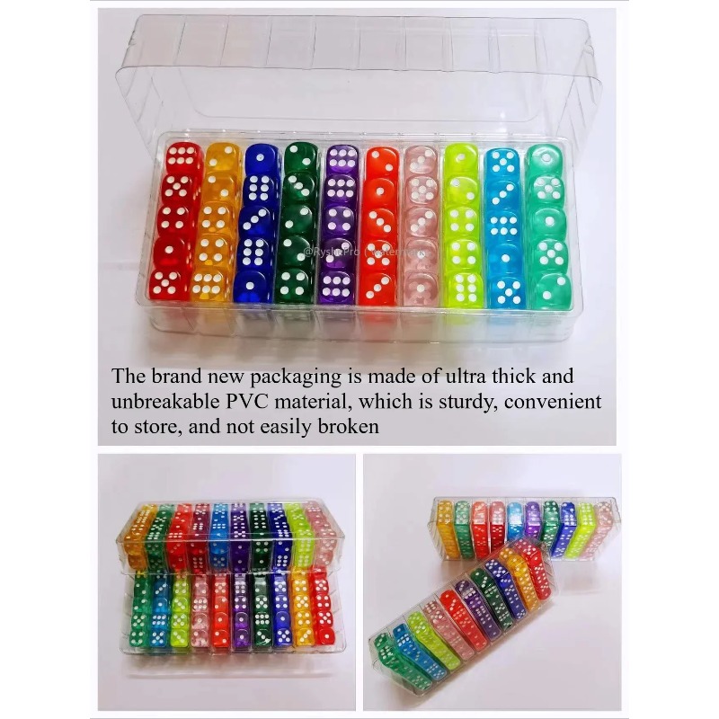 100 Pieces Colored 14mm Acryli - Board Game Digital ulasan dan harga