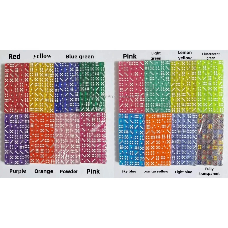 100 Pieces Colored 14mm Acryli - Board Game Digital ulasan dan harga