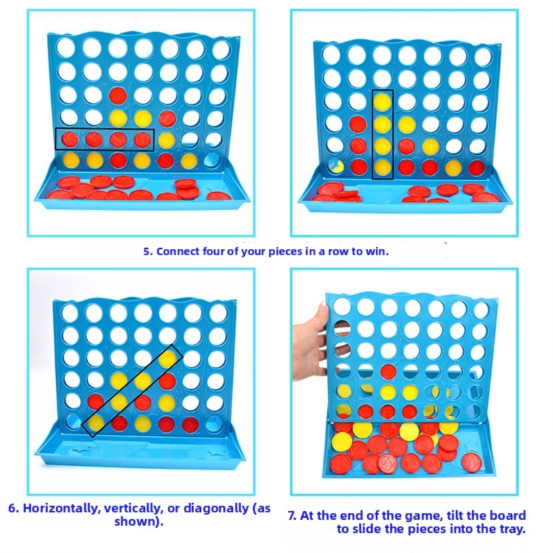 3D Four-in-a-Row Board Game fo - Board Game Fun ulasan dan harga