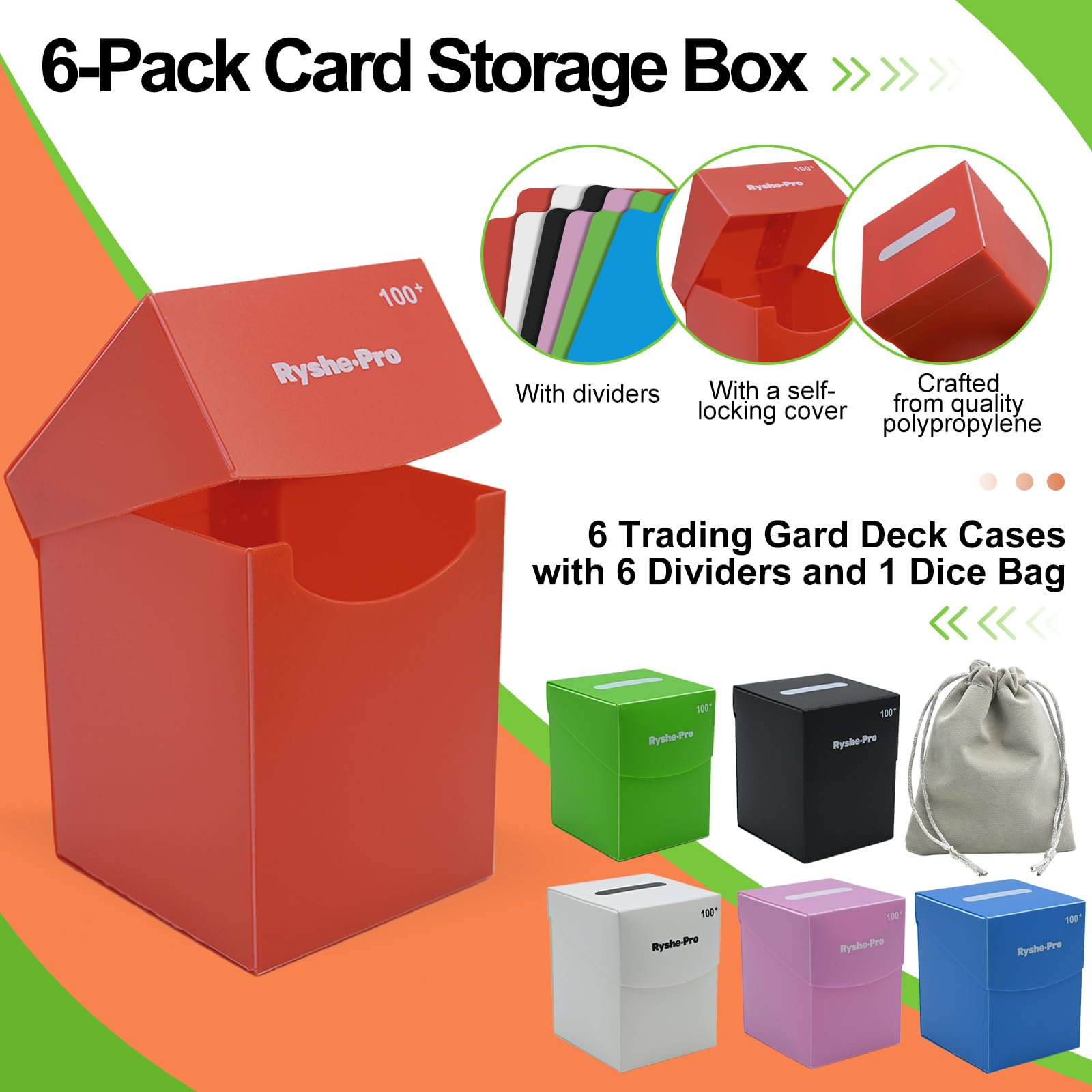 TCG Deck Box for 100+ Cards Co - Board Game Yugioh ulasan dan harga